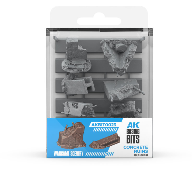 AK Interactive Basing Bits Concrete Ruins