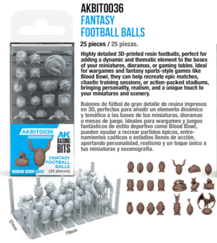 AK Interactive Basing Bits Fantasy Football Balls