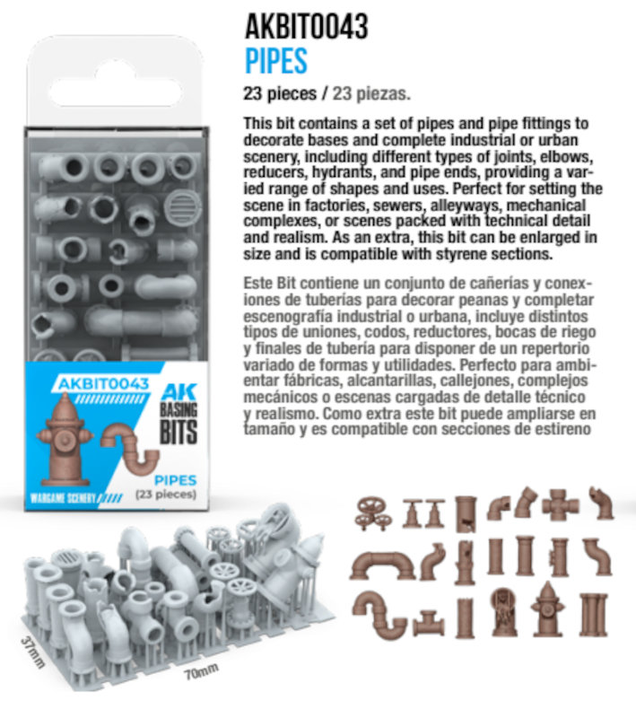 AK Interactive Basing Bits Pipes