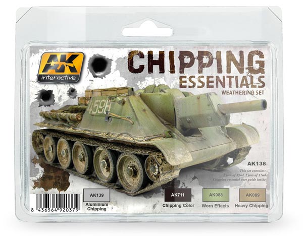 AK Interactive Chipping Essentials Weathering Set