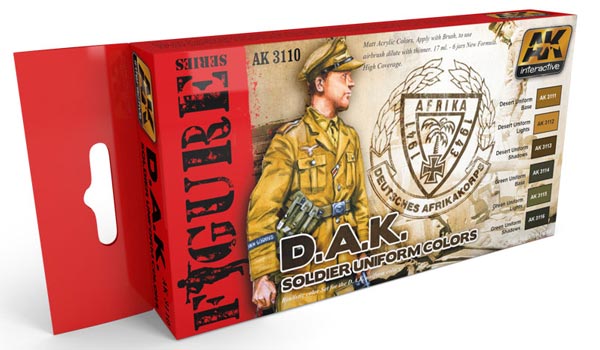 Figure Series: D.A.K. Soldier Uniform Colors Acrylic Paint Set