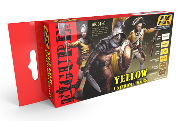 Figure Series: Yellow Uniform Colors Acrylic Paint Set