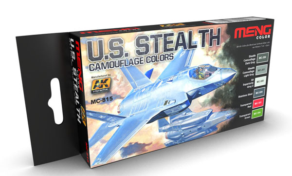 U.S. Stealth Camouflages Colors Acrylic Paint Set (6 Colors) 17ml Bottles