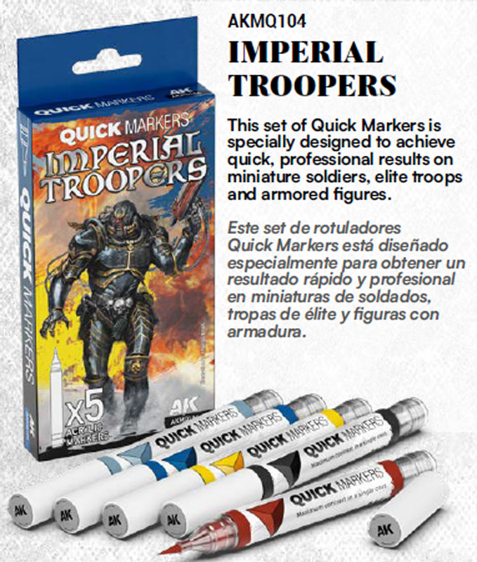 AK Interactive Quick Markers Imperial Troopers Set