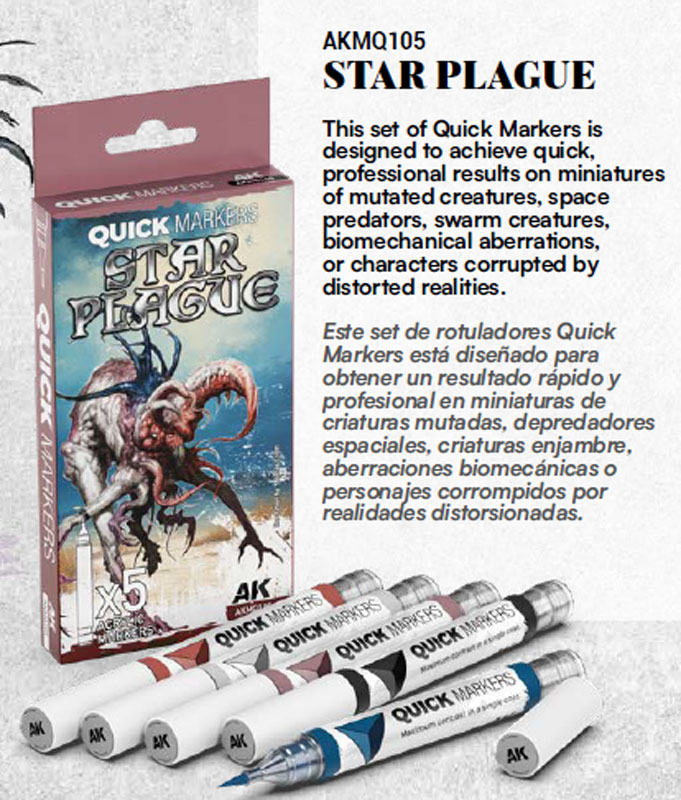 AK Interactive Quick Markers Star Plague Set