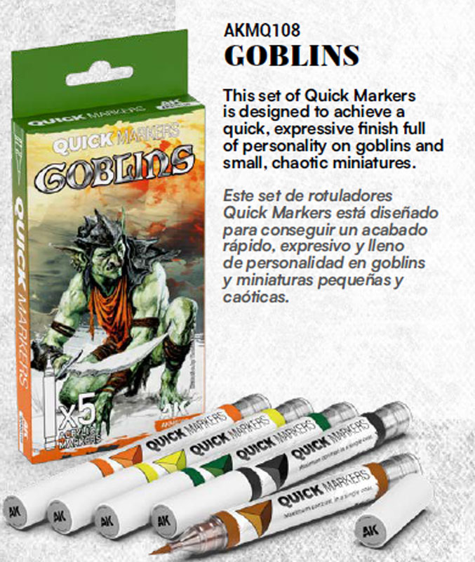 AK Interactive Quick Markers Goblins Set