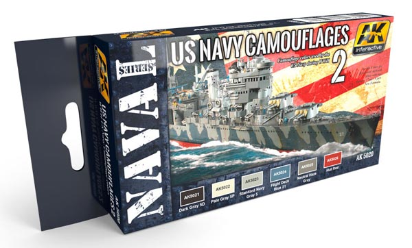 Naval Acrylic Paint Set: Us Navy Camouflages Vol. 2 Acrylic Set