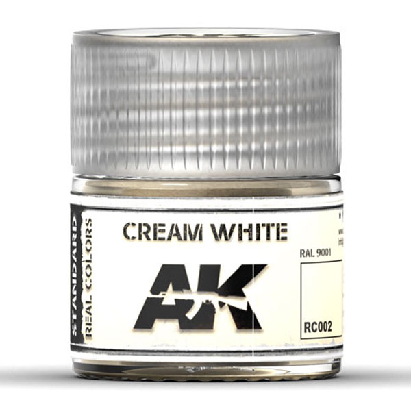 Real Colors: Cream White RAL 9001 Acrylic Lacquer Paint