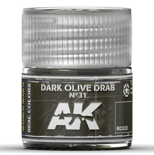 Real Colors: Dark Olive Drab No.31 Acrylic Lacquer Paint