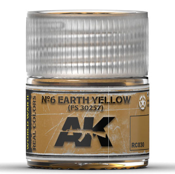 Real Colors: No.6 Earth Yellow FS30257 Acrylic Lacquer Paint