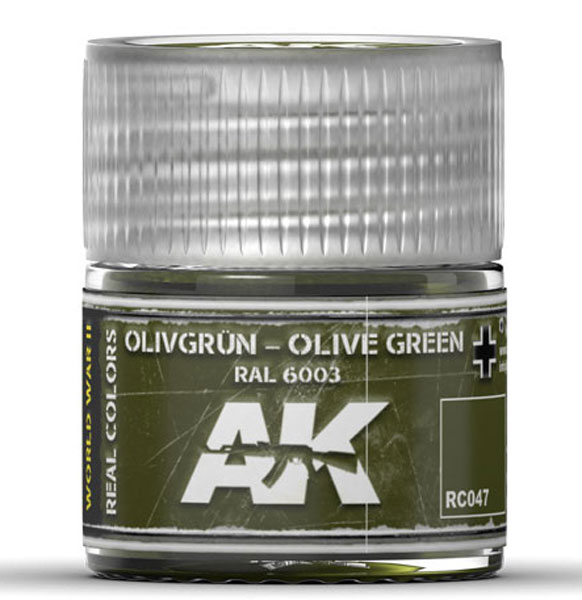 Real Colors: Olive Green RAL6003 Acrylic Lacquer Paint