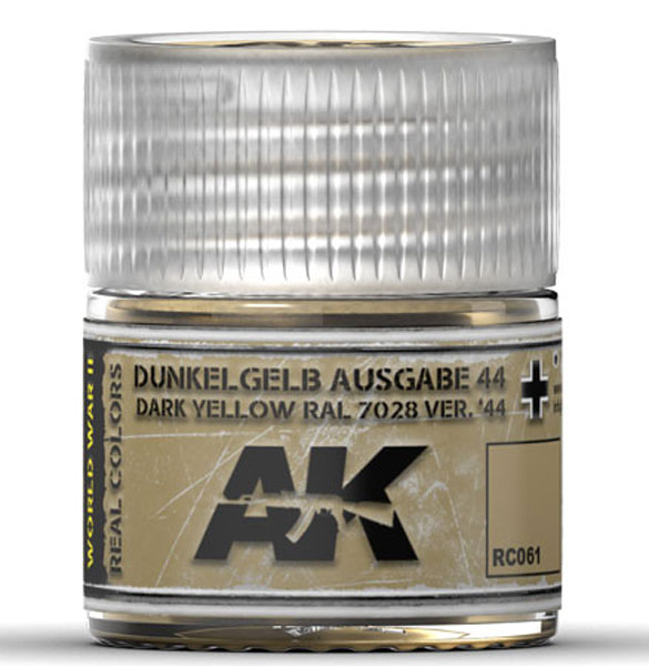Real Colors: 44 Dark Yellow RAL7028 Acrylic Lacquer Paint