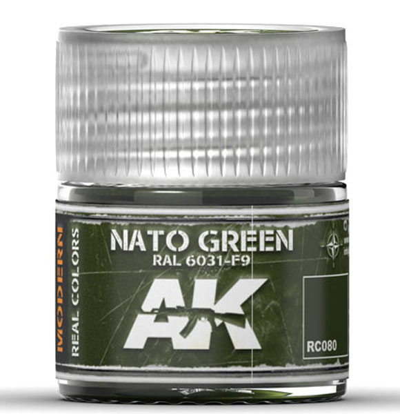 Real Colors: NATO Green RAL6031 F9 Acrylic Lacquer Paint