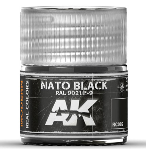 Real Colors: NATO Black RAL9021 F9 Acrylic Lacquer Paint