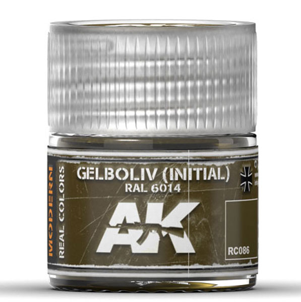 Real Colors: Gelboliv Initial RAL6014 (NATO Oliv) Acrylic Lacquer Paint