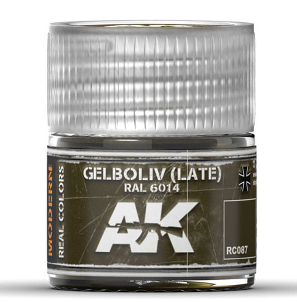 Real Colors: Gelboliv Late RAL6014 (NATO Oliv) Acrylic Lacquer Paint