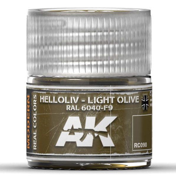 Real Colors: Light Olive RAL6040 F9 Acrylic Lacquer Paint