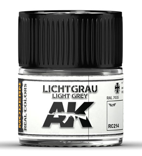Real Colors: Lichtgrau-Light Grey RAL 7035 Acrylic Lacquer Paint