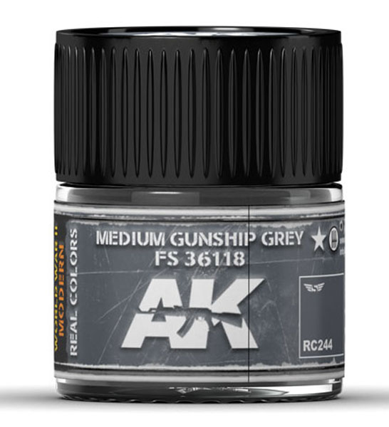 Real Colors: Medium Gunship Grey FS 36118 Acrylic Lacquer Paint
