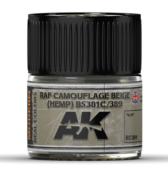 Real Colors: RAF Camouflage Beige (HEMP) BS 381C/389 Acrylic Lacquer Paint