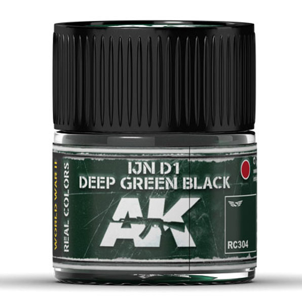 Real Colors: IJN D1 Deep Green Black Acrylic Lacquer Paint