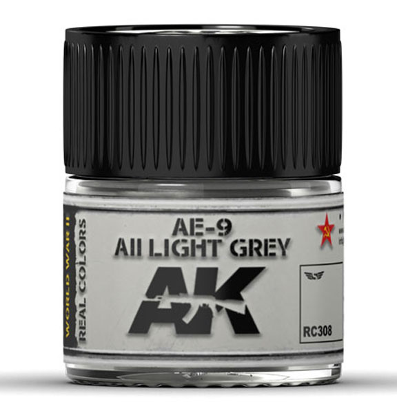 Real Colors: AE-9 / AII Light Grey Acrylic Lacquer Paint