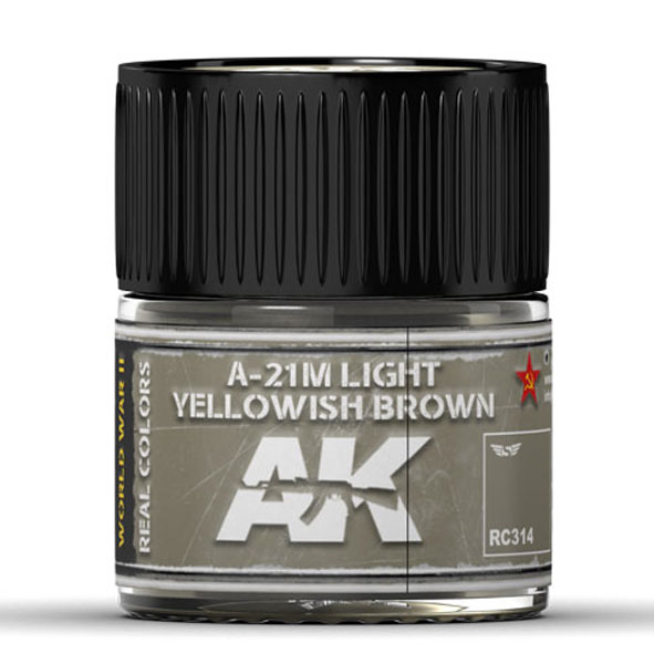Real Colors: A-21M Light Yellowish Brown Acrylic Lacquer Paint