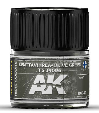 Real Colors: Kenttavihrea Olive Green FS 34096 Acrylic Lacquer Paint