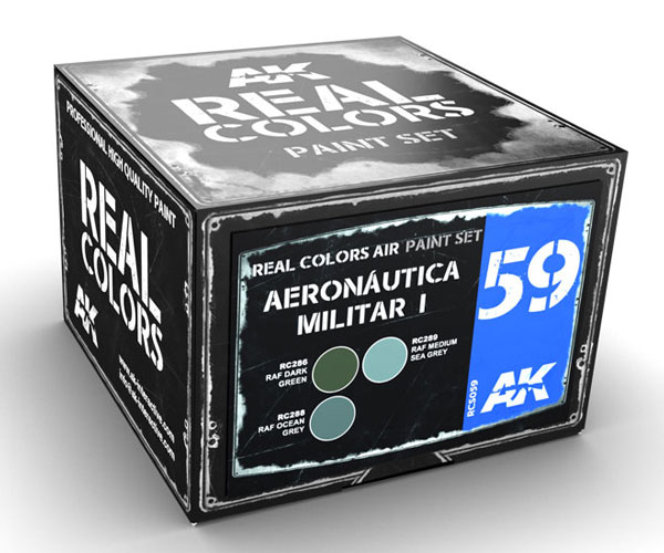 Real Colors: Aeronautica Militar I Acrylic Lacquer Paint Set (3) 10ml Bottles