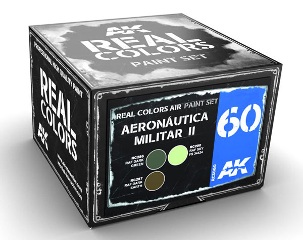 Real Colors: Aeronautica Militar II Acrylic Lacquer Paint Set (3) 10ml Bottles