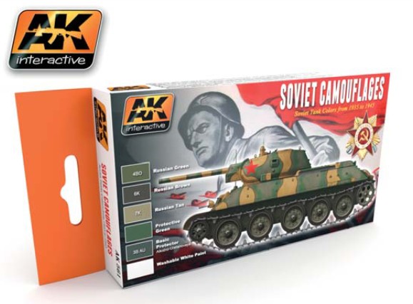 AFV Acrylic Paint Set: Soviet Camouflage - ONLY 1 AVAILABLE AT THIS PRICE