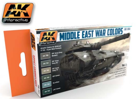 AFV Acrylic Paint Set: Middle East War Colors - ONLY 3 AVAILABLE AT THIS PRICE
