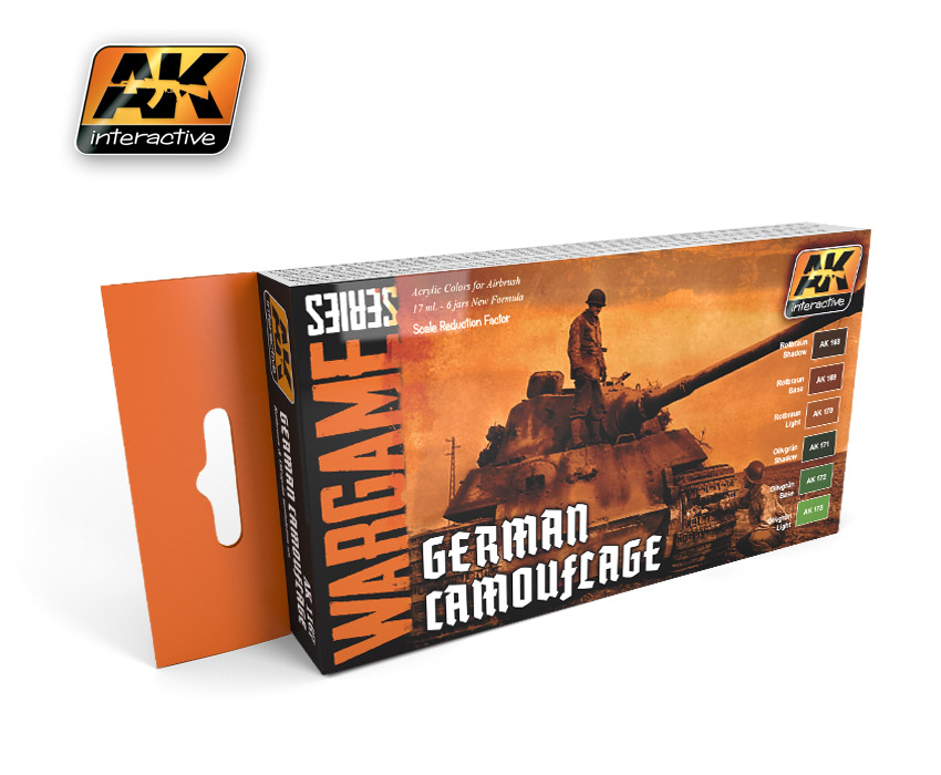 Wargame Series: German Camouflage Modulation & Effects Paint Set