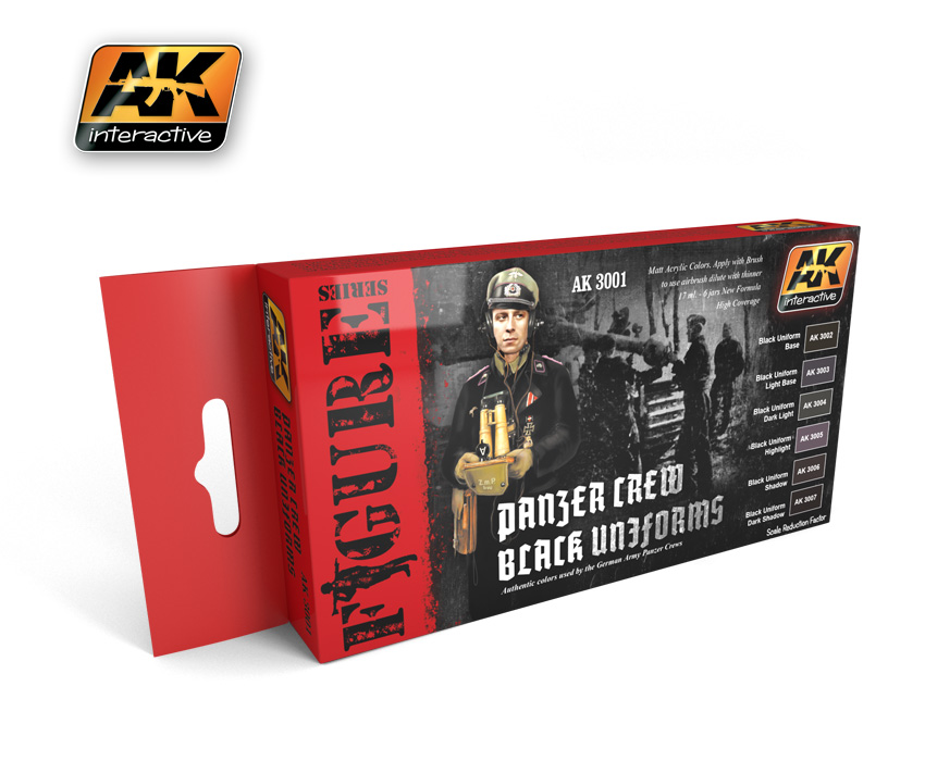 Figure Series Panzer Crew Black Uniforms Acrylic Paint Set