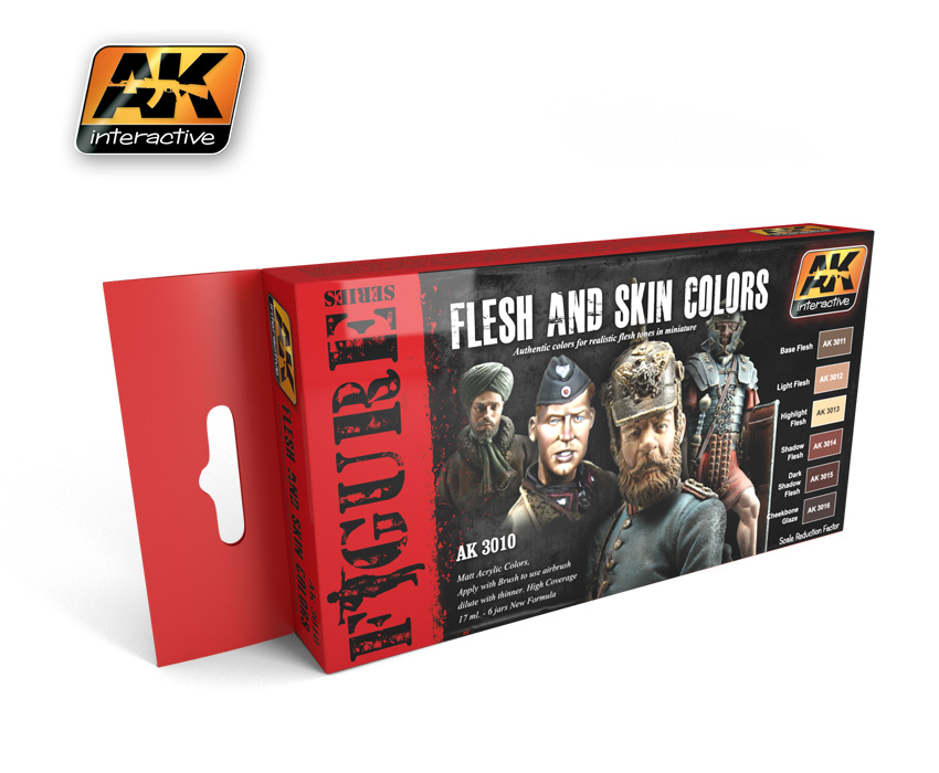 Figure Series Flesh And Skin Colors Acrylic Paint Set