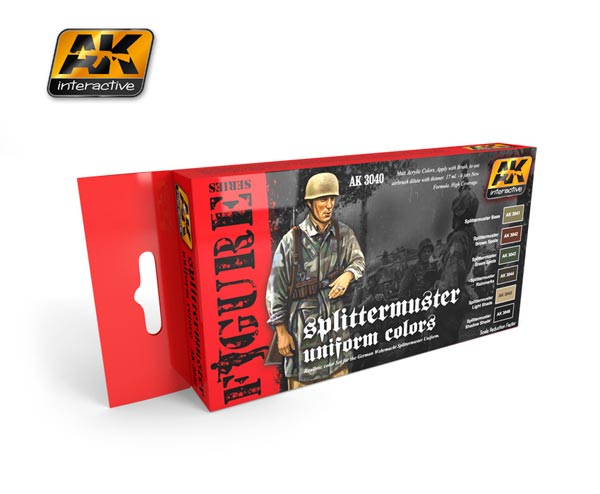 Figure Series: Splittermuster Uniform Colors Acrylic Paint Set (6 Colors) 17ml Bottles - ONLY 1 AVAILABLE AT THIS PRICE