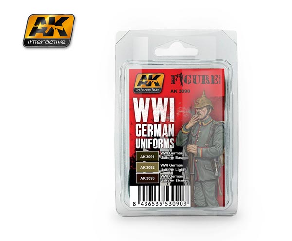 Figure Series: WWI German Uniforms Acrylic Paint Set