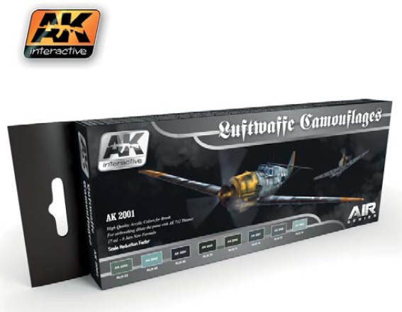 Air Series: Luftwaffe Camouflages Acrylic Paint Set 17ml Bottles