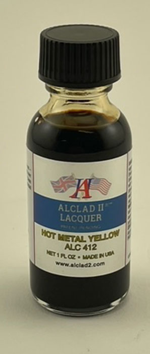 Hot Metal Yellow Lacquer 1oz. Bottle