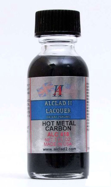 Hot Metal Carbon Lacquer 1oz. Bottle