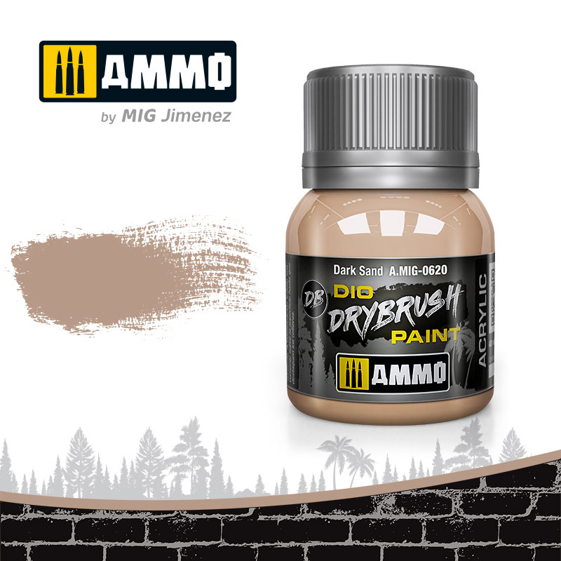 Dio Drybrush Paint - Dark Sand 40ml