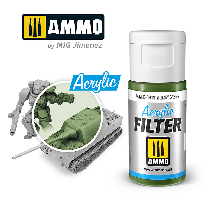 Acrylic Filters - Military Green
