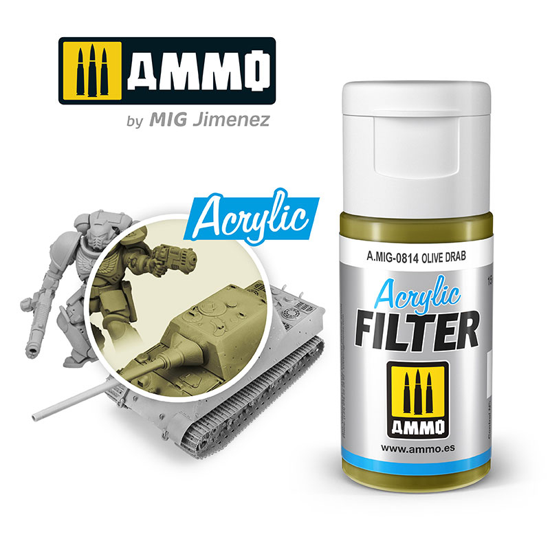 Acrylic Filters - Olive Drab