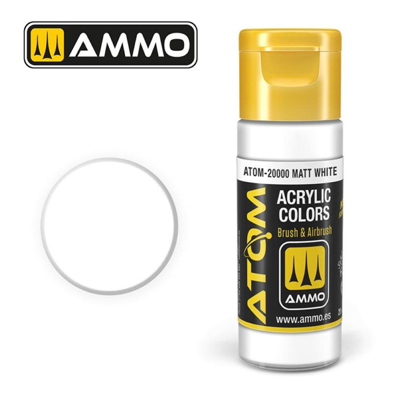 Ammo By Mig ATOM Acrylic Paint: Matt White