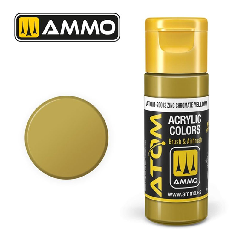 Ammo By Mig ATOM Acrylic Paint: Zinc Chromate Yellow