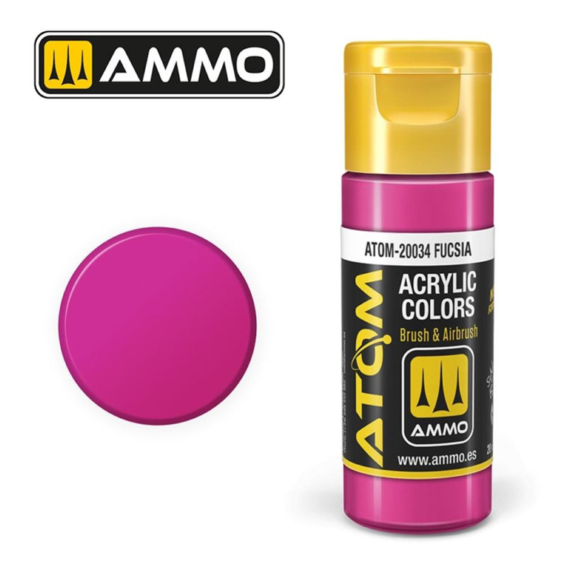 Ammo By Mig ATOM Acrylic Paint: Fucsia