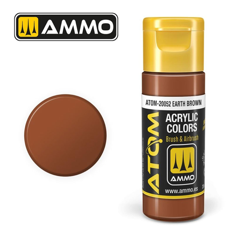 Ammo By Mig ATOM Acrylic Paint: Earth Brown