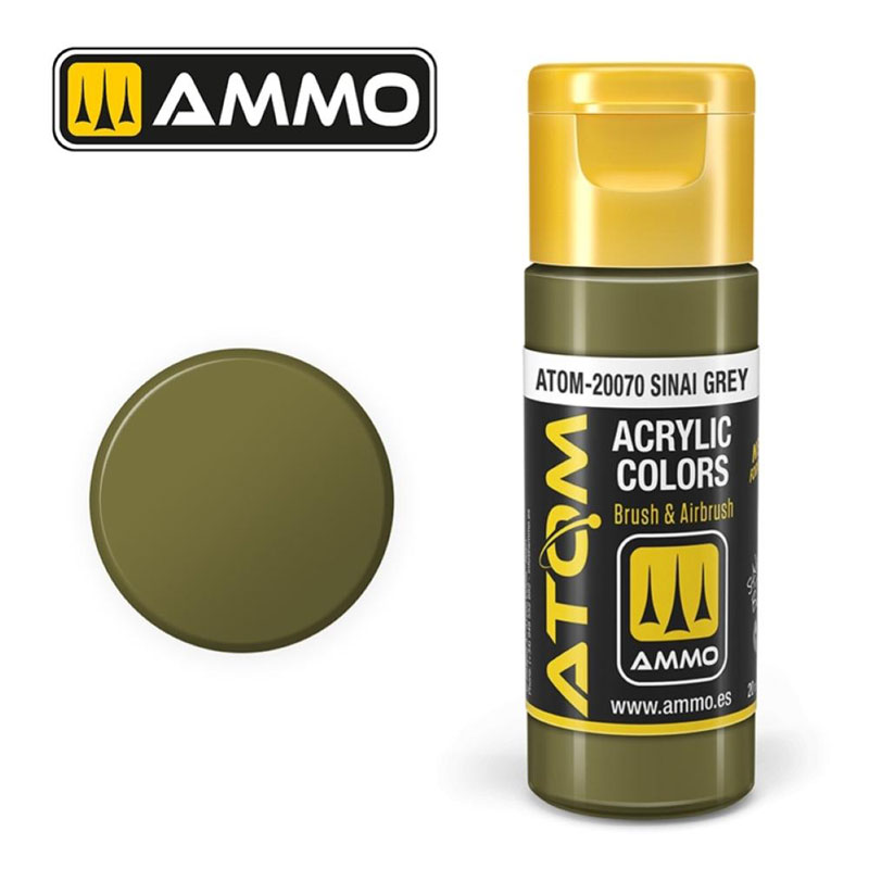 Ammo By Mig ATOM Acrylic Paint: Sinai Grey