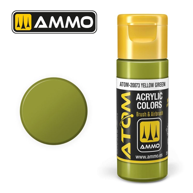 Ammo By Mig ATOM Acrylic Paint: Yellow Green
