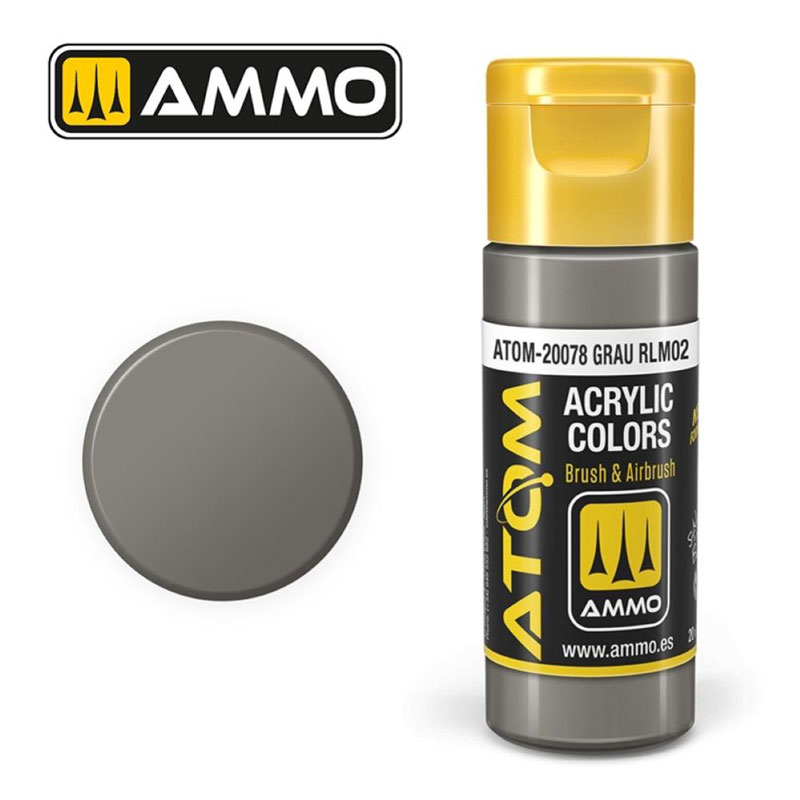 Ammo By Mig ATOM Acrylic Paint: Grau RLM02